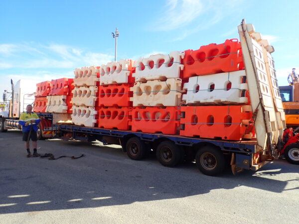 Photo of TRAFFIC BARRIERS-WATER FILLED