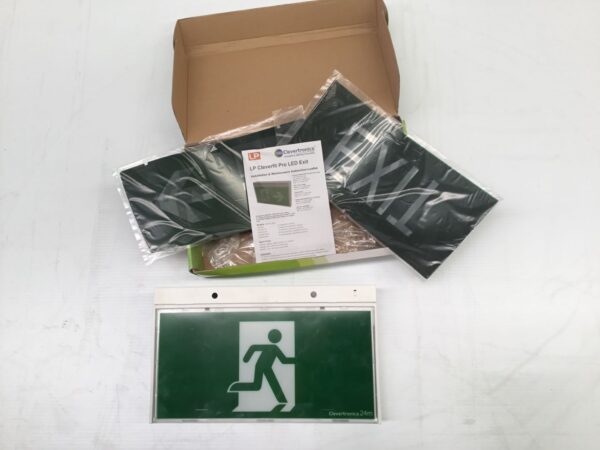 Photo of UNUSED CLEVERTRONICS LED LITHIUM EMERGENCY EXIT SIGN