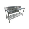 Photo of CATERSALES STAINLESS STEEL DOUBLE BOWL SINK 1800MM