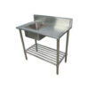 Photo of CATERSALE STAINLESS STEEL SINGLE BOWL SINK 1200MM