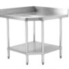 Photo of CATERSALES STAINLESS STEEL CNR SPLASH BACK BENCH