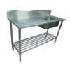 Photo of CATERSALES STAINLESS STEEL SINGLE BOWL SINK 1200MM