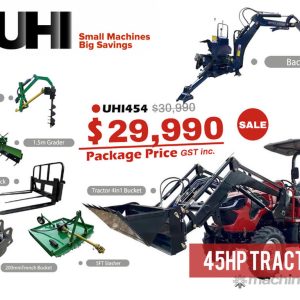 4WD TRACTOR WITH 7 ATTACHMENTS