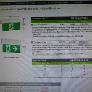 Photo of CLEVERTRONICS PSB LED EMERGENCY EXIT SIGN
